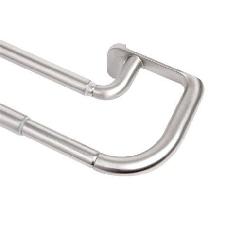 Umbra 1005892-782 0.75 in. Twilight Double Curtain Rod Set 48-88 in. - Matte Nickel
