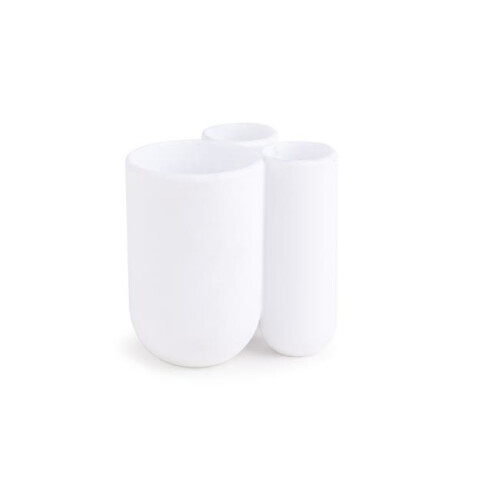 Umbra Umbra 023271-660 Touch Toothbrush Holder & Toothpaste Organizer - White