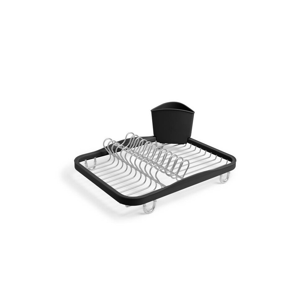 Umbra 330065-744 Sinkin Dish Drying Rack - Black & Smoke