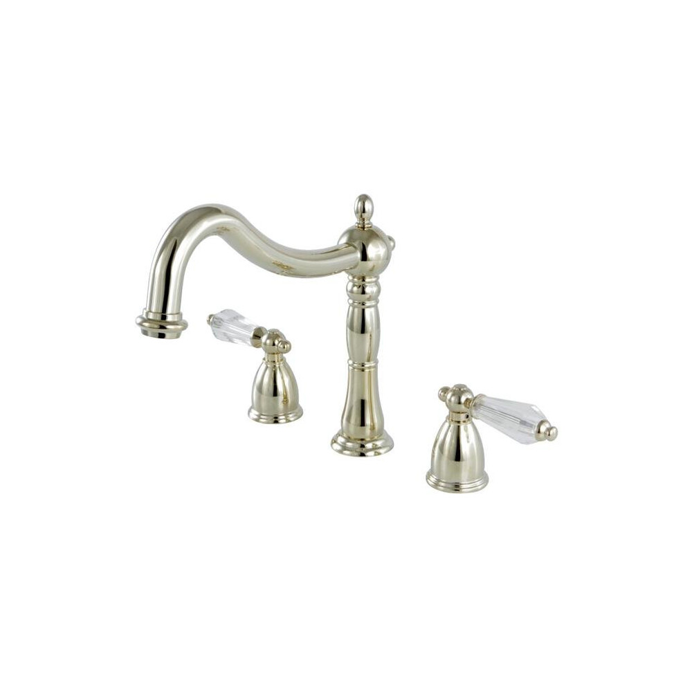 Kingston Brass Ks1342wll Roman Tub Filler With Cross Handle, Polished Brass 663370434297