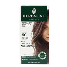 Herbatint, Dauerhaftes Haarfärbegel, 5C, Hell aschige Kastanie, 4,56 fl oz (135 ml)
