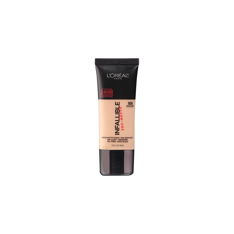 L Or Al Paris Makeup Infallible Pro Matte Foundation 105 Natural Beige 1 Fl Oz