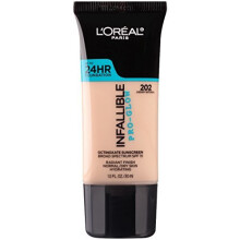 Infallible Pro-Glow Foundation 202 Creamy Natural by L'Oréal Paris - Up to 24HR Hydrating Glow, Medium Coverage, 1 fl oz