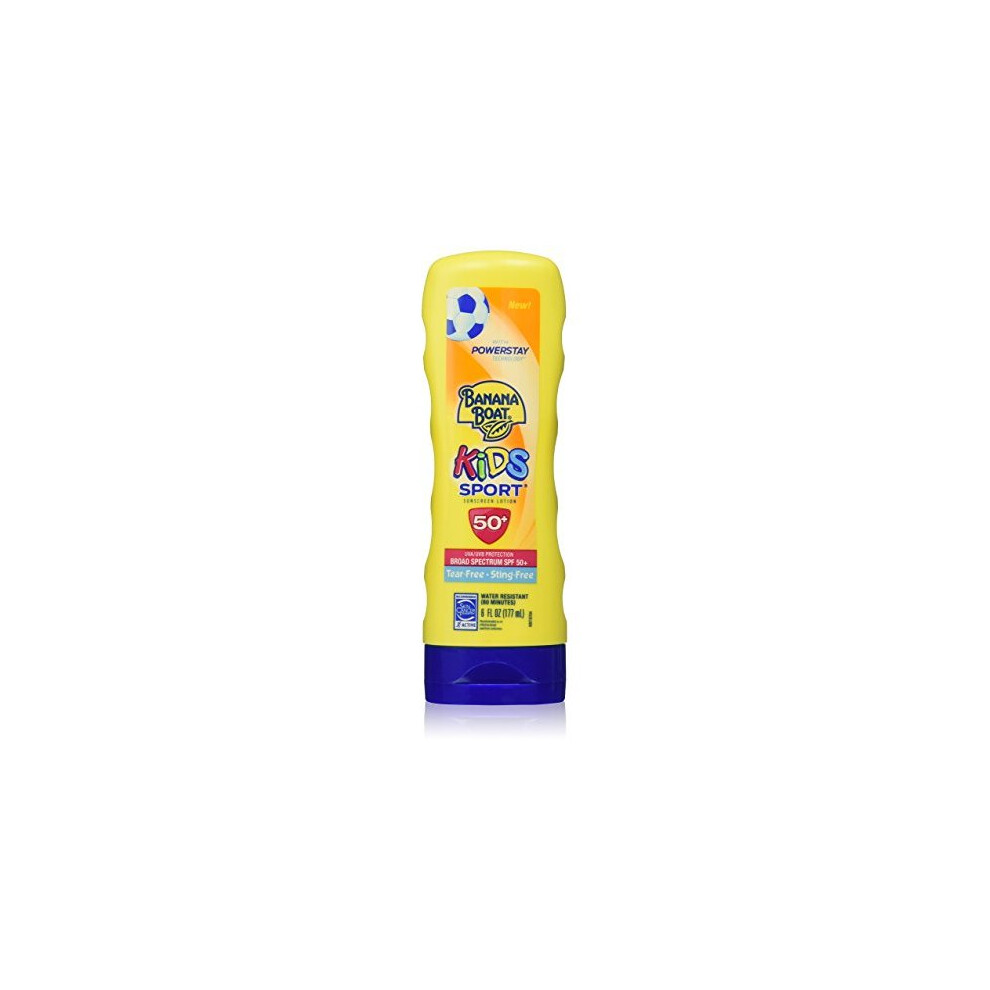 Banana Boat Kids Sport Tear Free Sting Free Broad Spectrum Sunscreen Lotion Spf 50 6 Ounce