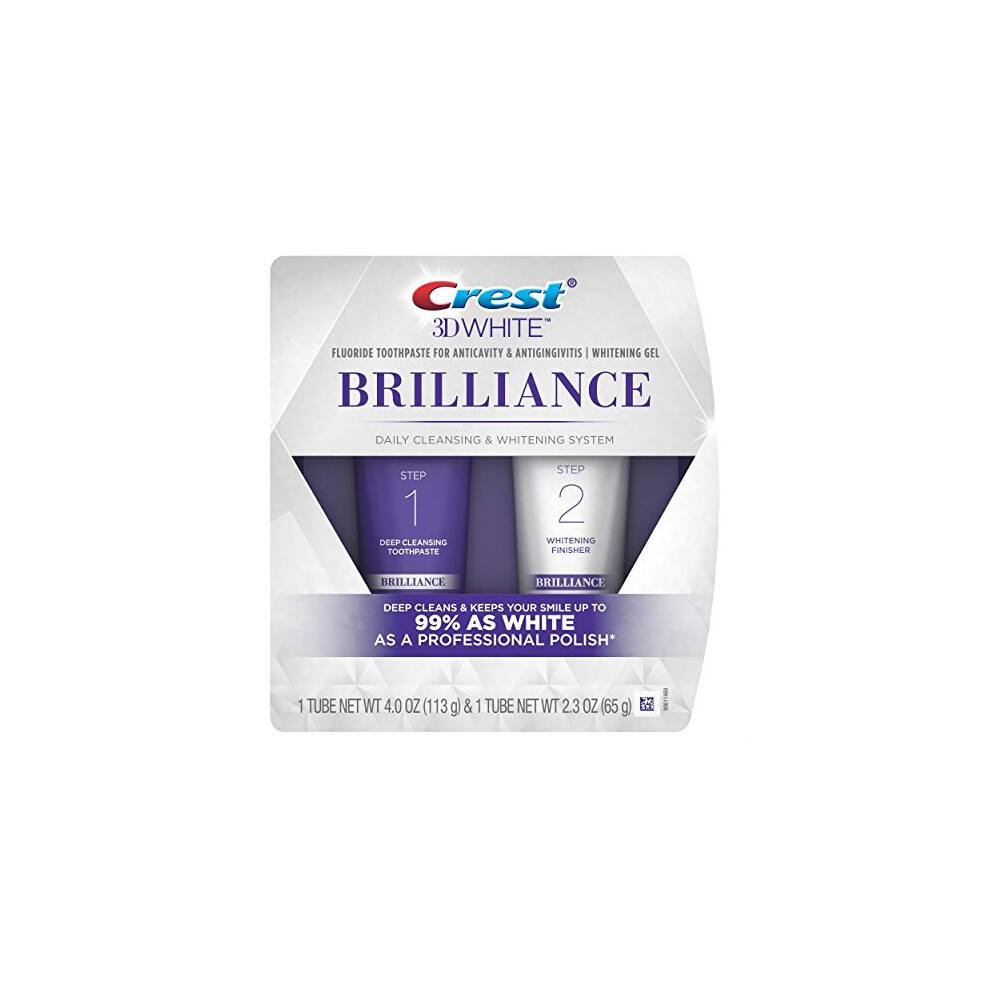 Crest 3D White Brilliance 2 Step Toothpaste