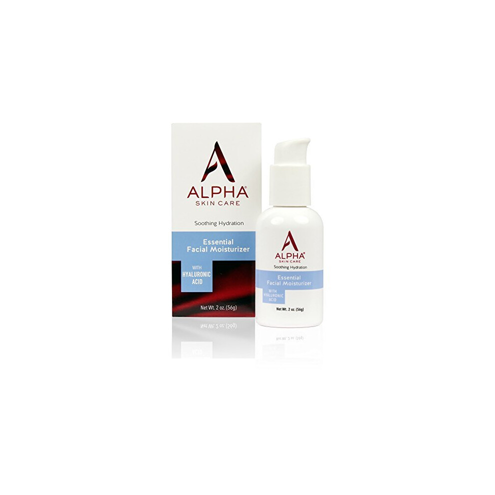 Alpha Skin Care Essential Facial Moisturizer With Hyaluronic Acid Fragrance Free And Paraben Free 2 Ounce Packaging May Vary