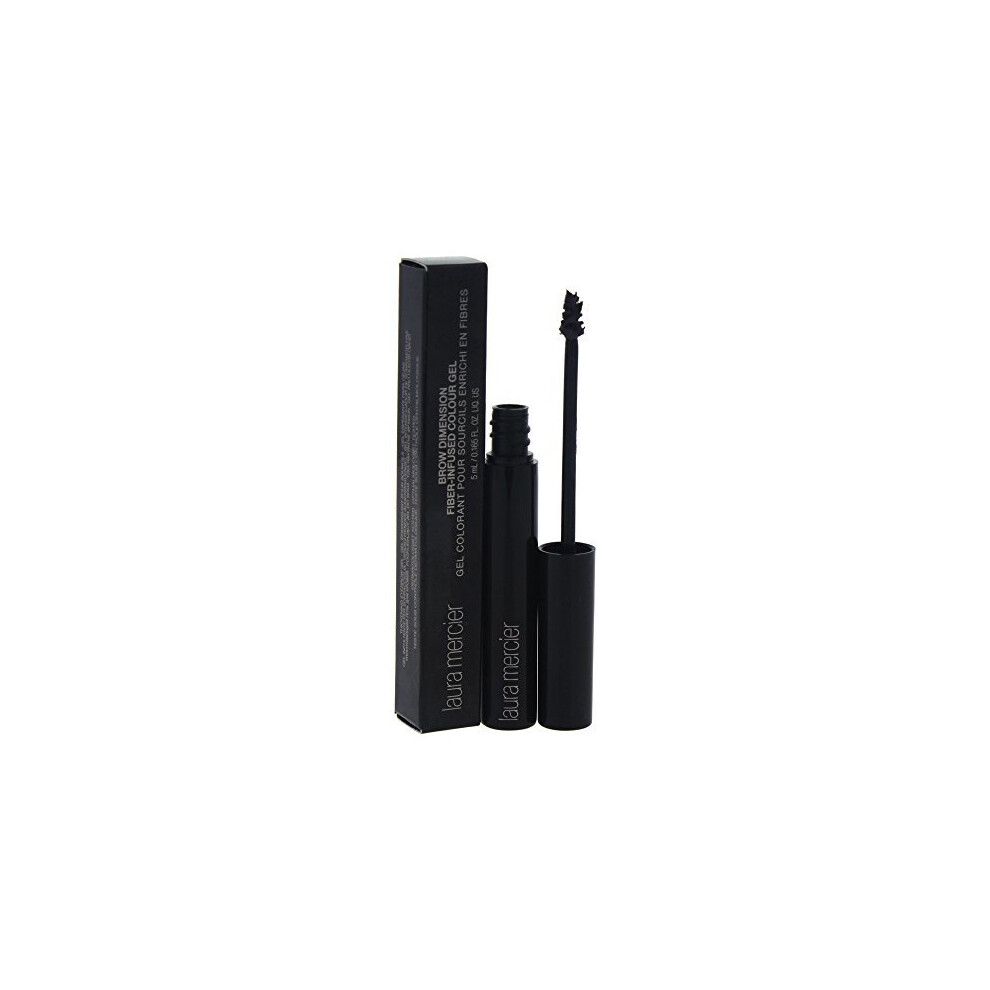 Laura Mercier Brow DiMen sion Fiber Infused Color for WoMen Eyebrows Gel Black 0 16 Ounce