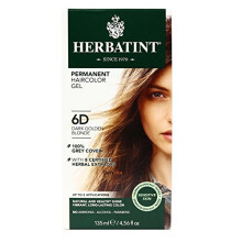 Herbatint, Dauerhaftes Haarfärbegel, 6D, Dunkel goldblond, 4,56 fl oz (135 ml)