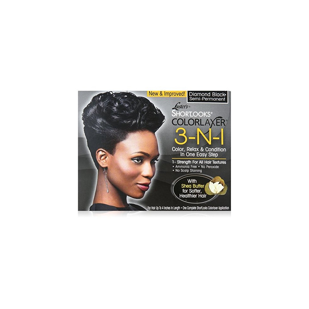Lusters Shortlooks Color Relaxer 3 n 1 Diamond Black