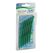 Tepe Angle Brush 0 8Mm Green 6 Brushes Per Pack