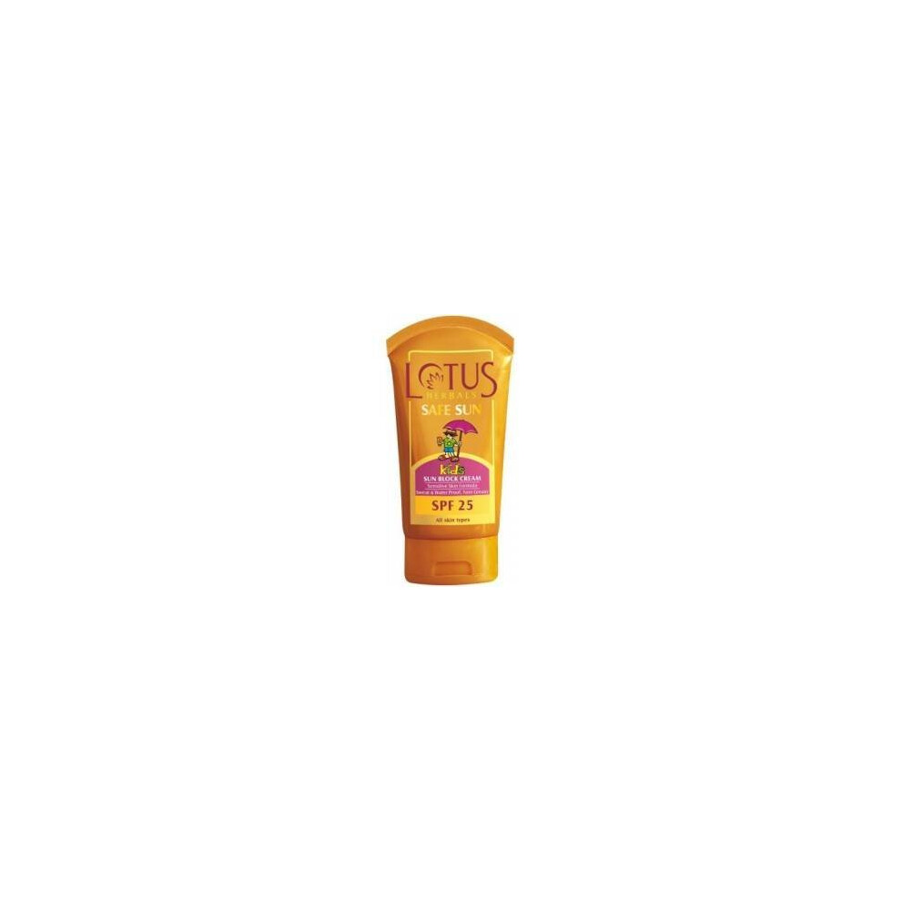 Lotus Herbals Safe Sun Kids Sun Block Cream Spf 25 100G