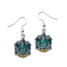 Harry Potter Slytherin Crest Silverpläterade Örhängen