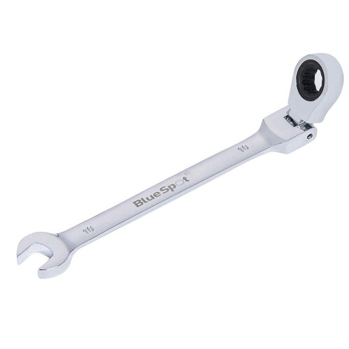 Ratchet Spanner Flexible Head Open Ring 10mm Combination Wrench Spanners Bluespot 05102 1