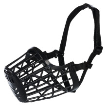 (M, Black) Trixie Plastic Dog Muzzle