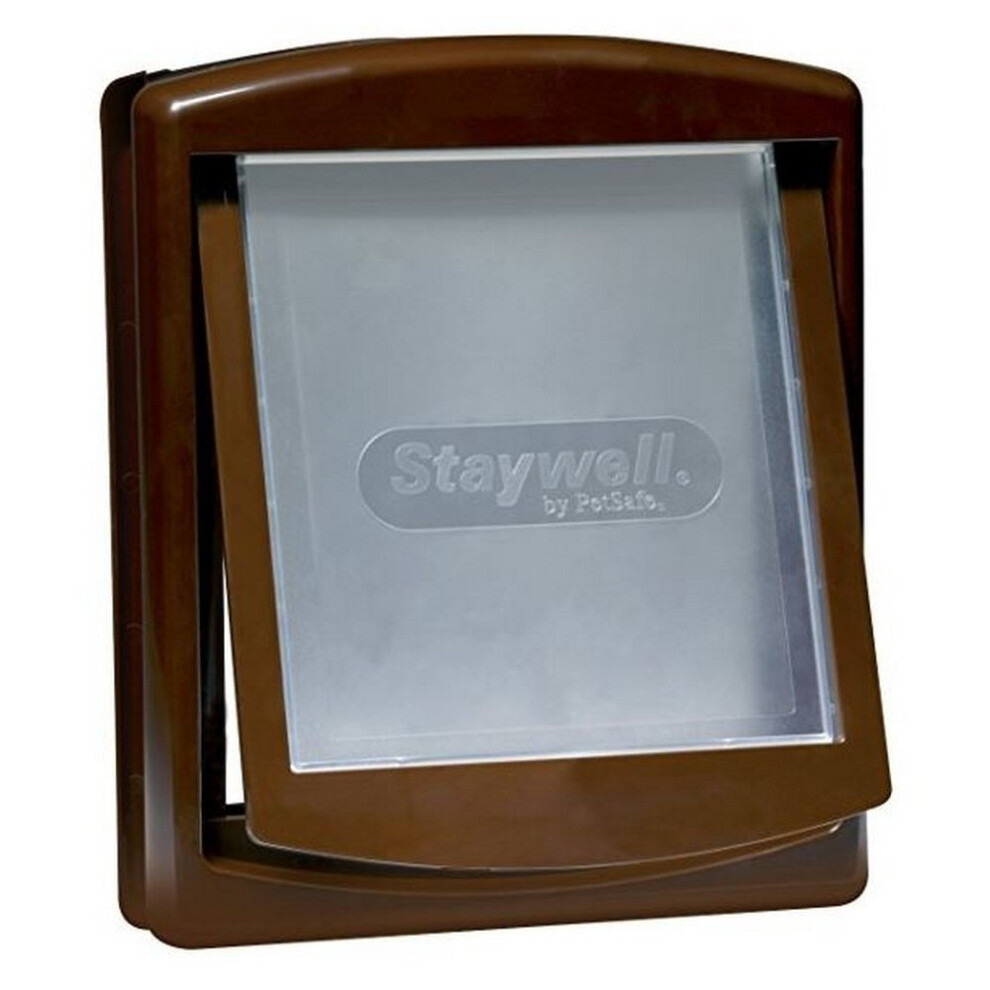 (Medium, Brown) Petsafe Staywell Medium Dog Door And Lock Panel