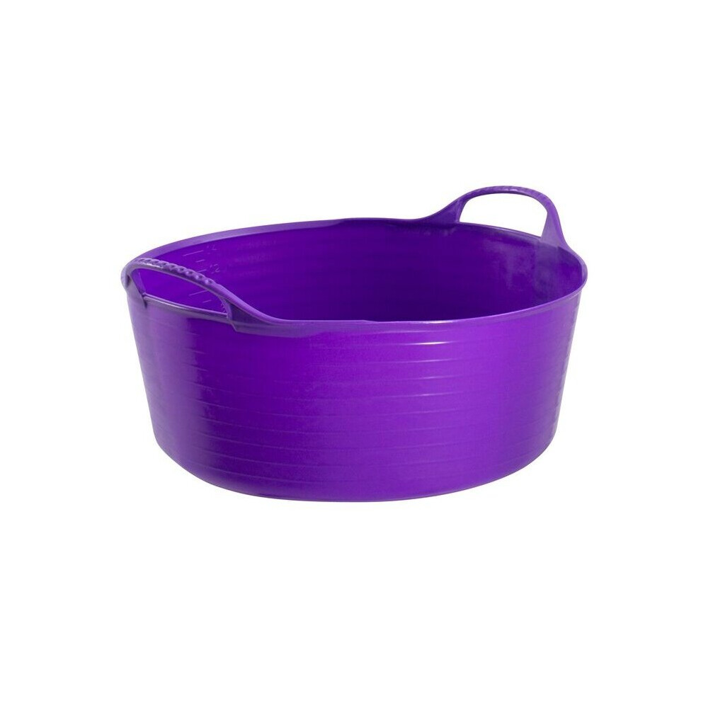(Small, Purple) Gorilla Tubtrug Flexible Large Shallow - 35 L