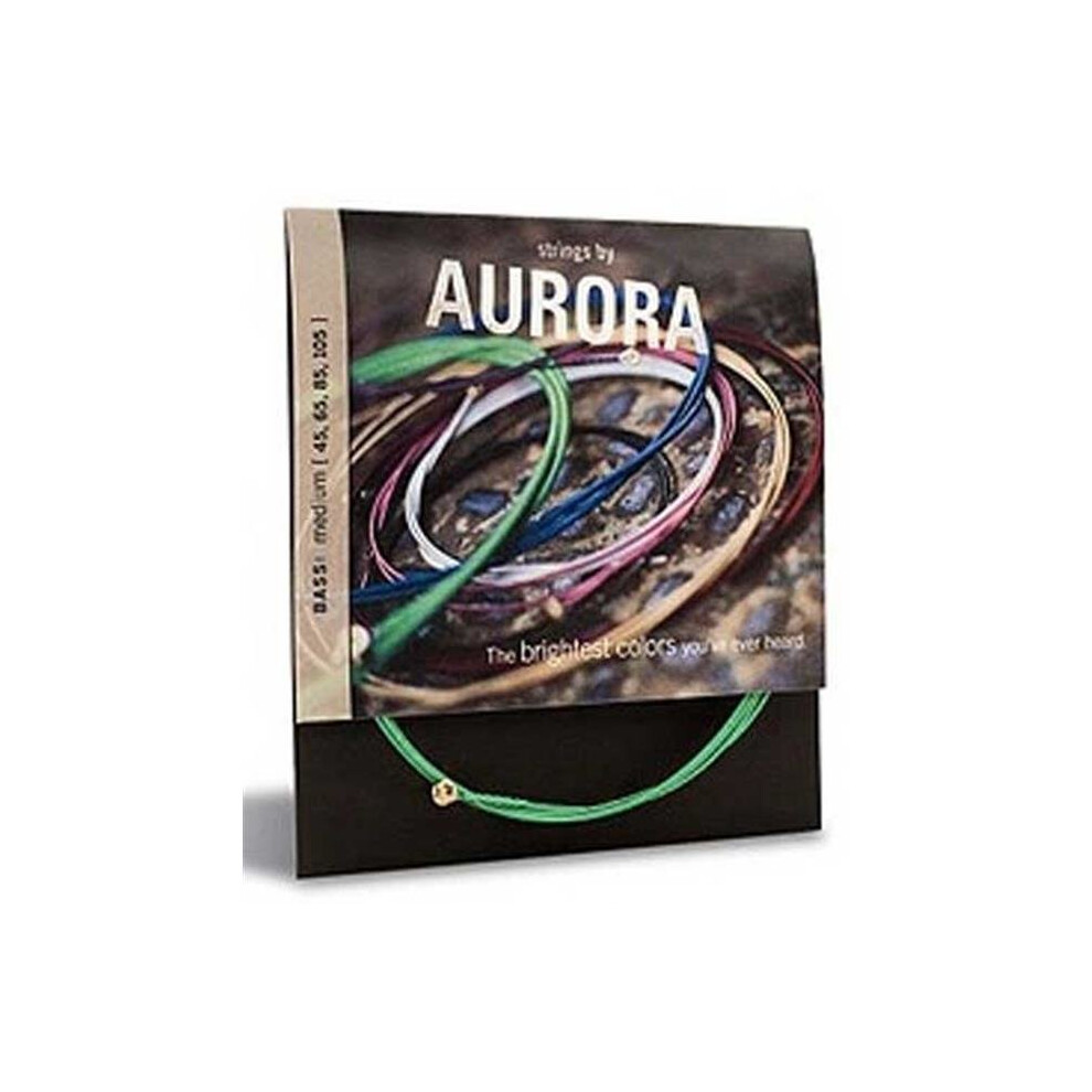 Aurora AURORNGB-45 Standard 45 M Gauge Bass Guitar Strings, Orange