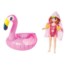 Lottie Pool Party Docka | Bad | Roliga Badleksaker | Sjöjungfru | Simdocka Baddräkt | Gåvor för 3-9 åringar