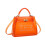 Miss Lulu (Orange) Miss Lulu 'Un Voyage Au Pays Des Merveilles' Vinyl Bag 1