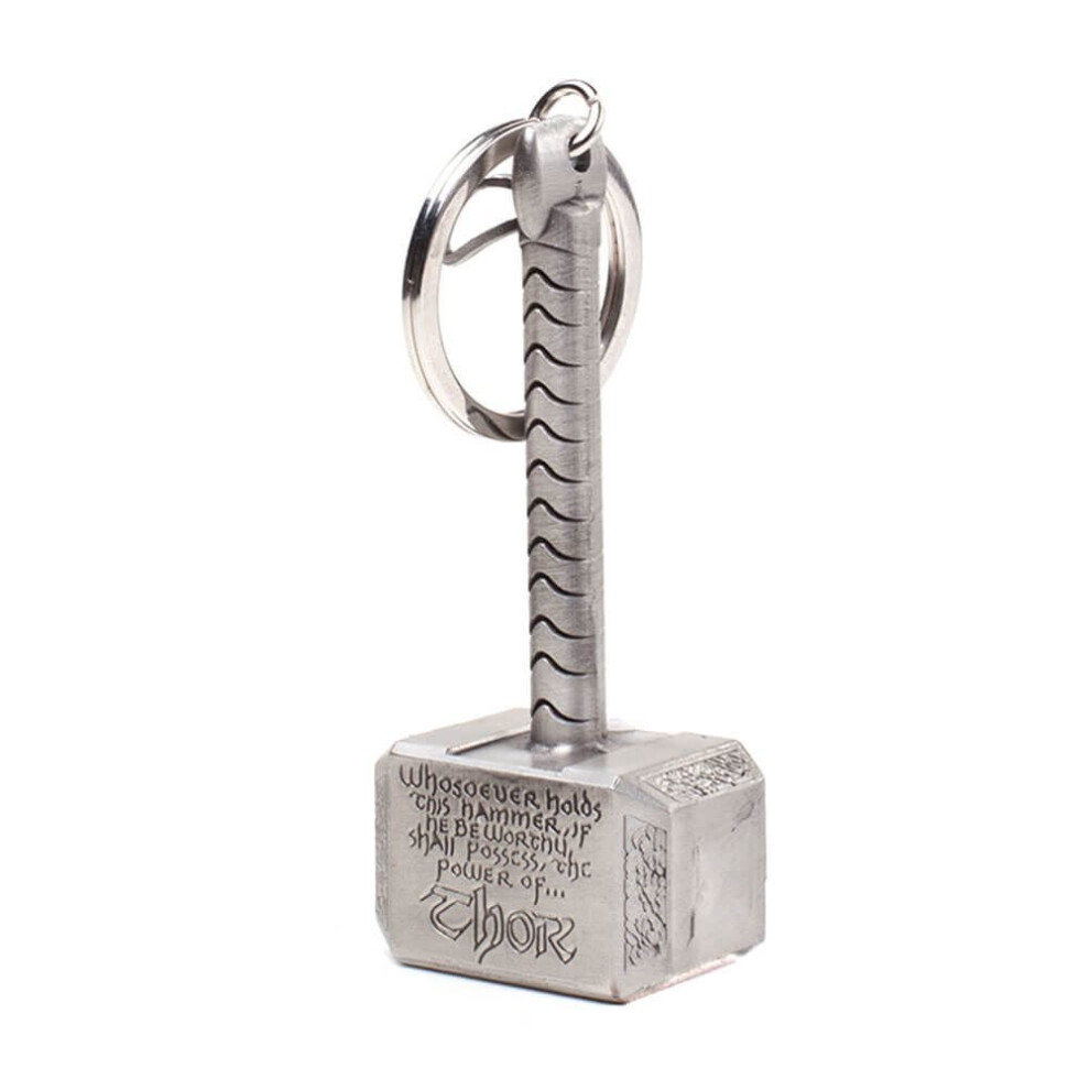 Thor Hammer Company Thor Mjolnir Hammer Metal Keychain Grey