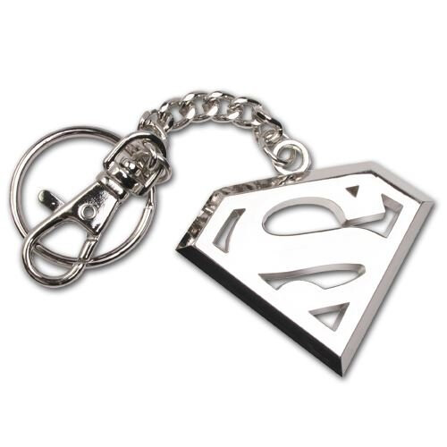 DC Comics DC Comics Superman Stainless Steel Logo Keychain