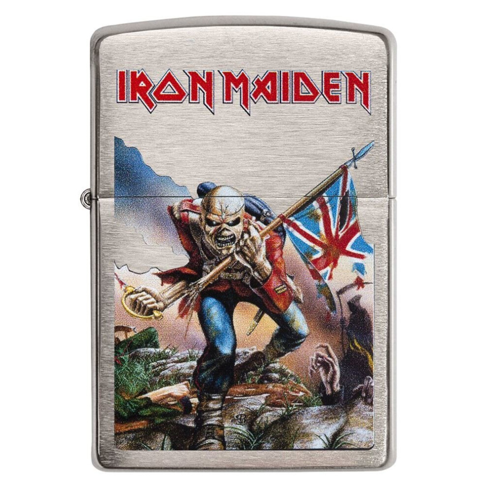 Iron Maiden Trooper Brushed Chrome Zippo Lighter