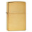 Zippo Brush Brass w/Solid Brass Engraved Lid Zippo Lighter 1