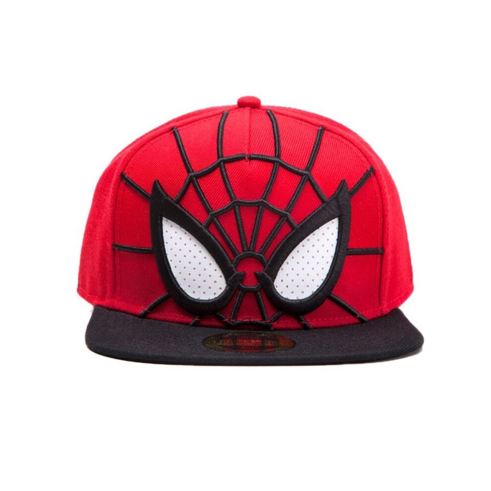 Marvel Spider-Man 3D Snapback Cap with Mesh Eyes