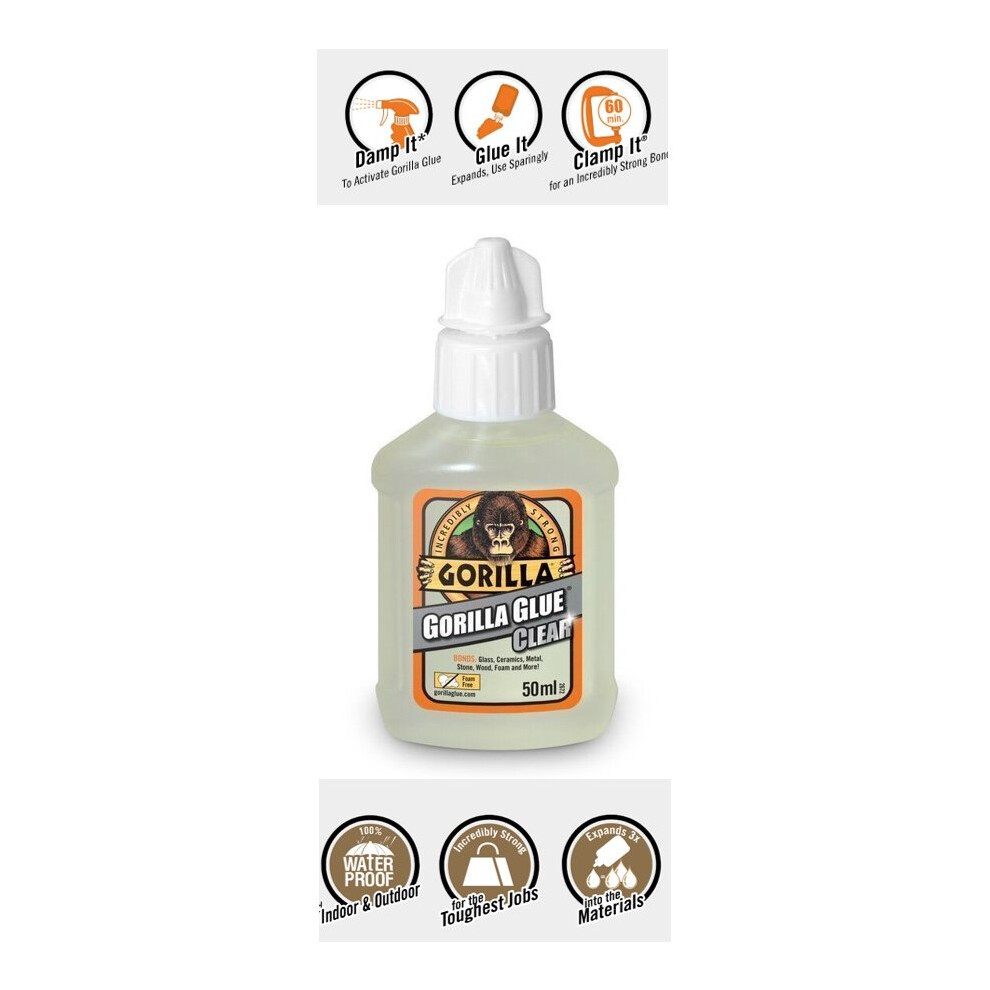 GGC50 Gorilla Glue Clear 50ml, 1244001