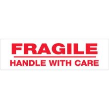 Box Partners T902P02 2 in. x 110 yds.- Fragile Handle With Care Pre-Printed Carton Sealing Tape