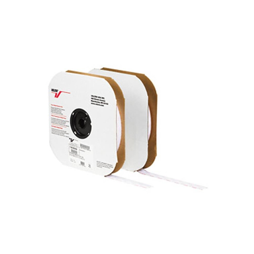 Box Partners Vel136 1 In. X 75 Foot- Loop- White Cloth Tie Tape- Individual Strips 841436074063