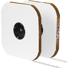 Box Partners VEL143 .87 in.- Hook- White Cloth Tie Tape- Individual Dots