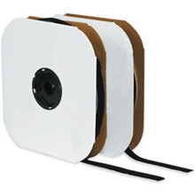 Box Partners VEL133 1 in. x 75 foot- Hook- Black Cloth Tie Tape- Individual Strips