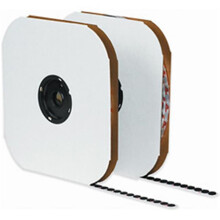 Box Partners VEL126 .75 in.- Loop- Black Cloth Tie Tape- Individual Dots