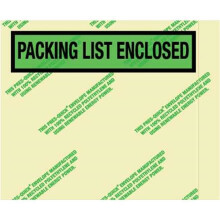 Box Partners PQGREEN12 4 .5 x 5 .5 in. Environmental Packing List Enclosed Envelopes