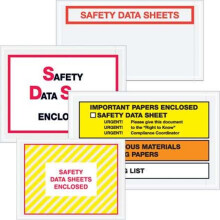 Tape Logic PL496 5 .5 x 10 in. 2 Mil Poly Printed Clear Documents Enclosed Transportation Envelopes