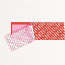 Tape Logic T90257RD1PK 2 in. x 5 0.75 in. Red Security Strips on a Roll