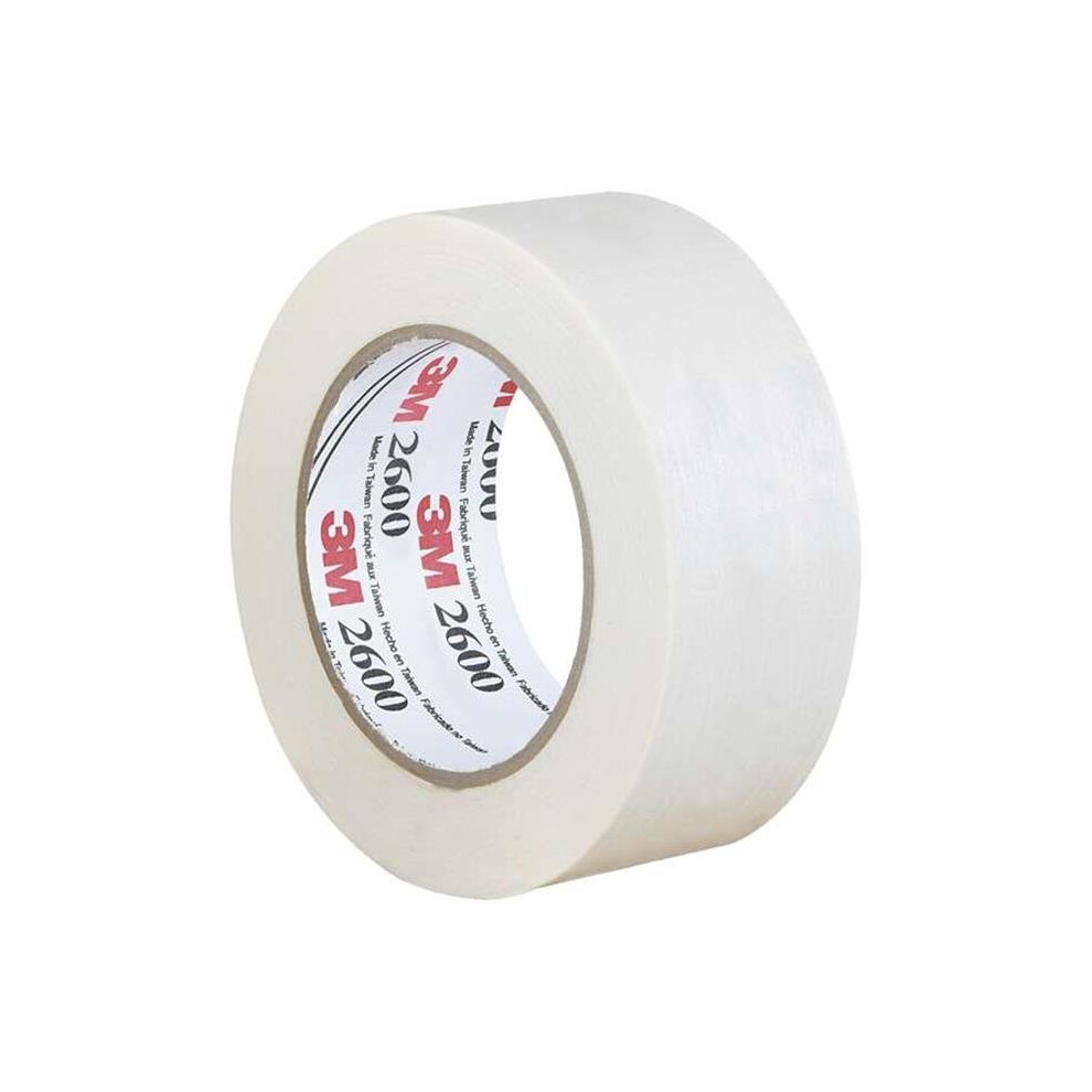 3M T937260 2 in. x 60 yards 2600 Masking Tape, White - Case of 24