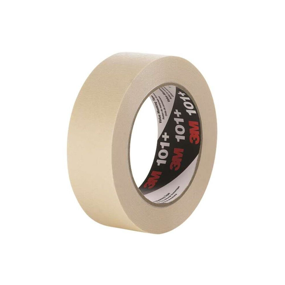 3M T937101 2 in. x 60 yards 101 Plus Masking Tape, Tan - Case of 24