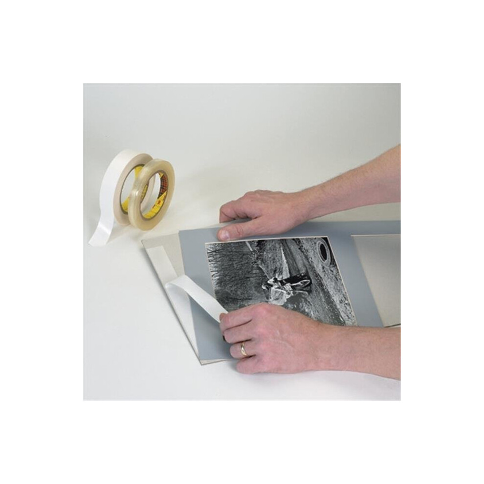 3M T95394152PK 0.50 in. x 72 yards 9415PC Removable Double Sided Film Tape, Clear - Pack of 2