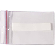 Super-Scan LH235 3 x 5 in. Press-On Vinyl Envelopes - Reclosable - Pack of 25