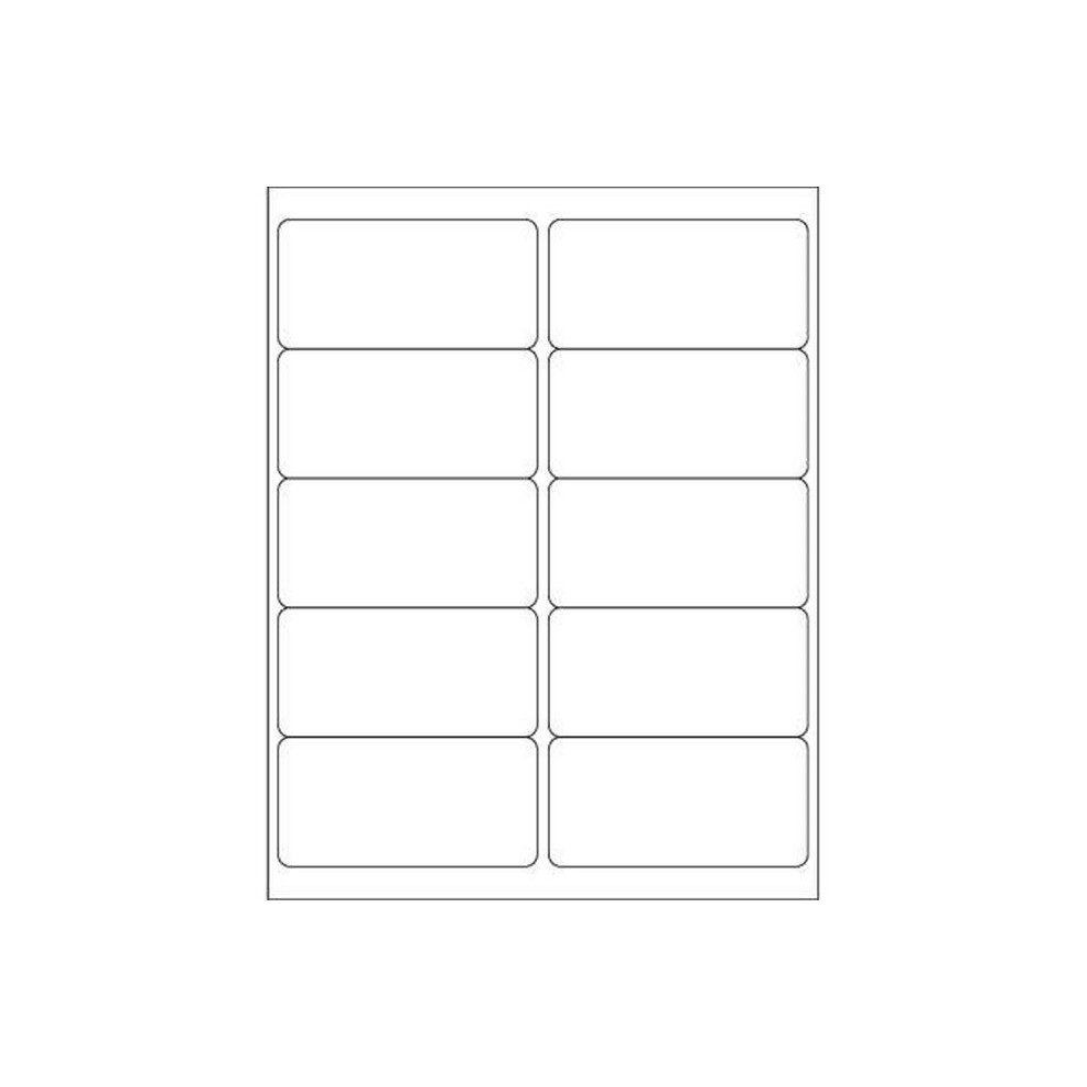 Photos - Other Office Equipment Box Partners LL290 4 x 2 in. Opaque White Blockout Laser Labels - Pack of 1000