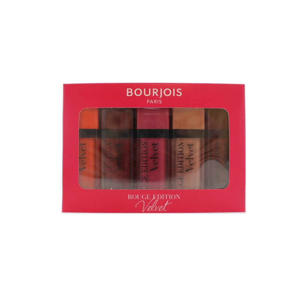 Bourjois Paris Rouge Edition Velvet Lipstick 7.7ml - 5 Piece Box Set