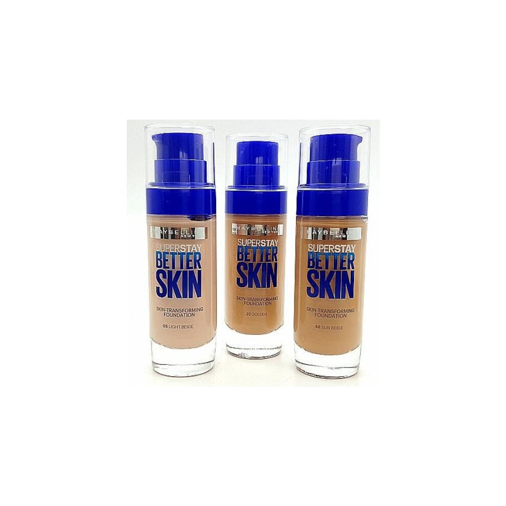 Maybelline Superstay Better Skin Transforming Foundation - Various Shades