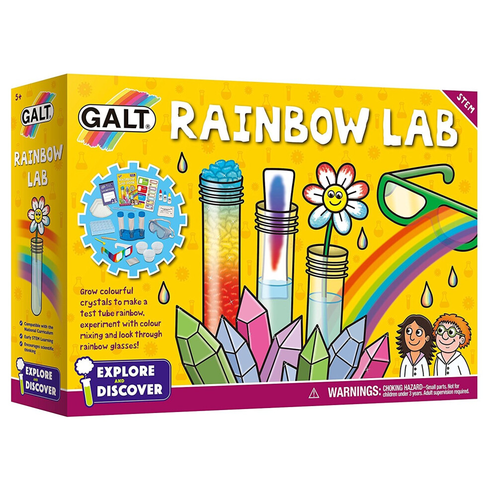 Galt Toys - Rainbow Lab, Kits Scientifiques pour Enfants, 5 Ans et Plus, Multicolore, ?veil et ?ducation Amusante