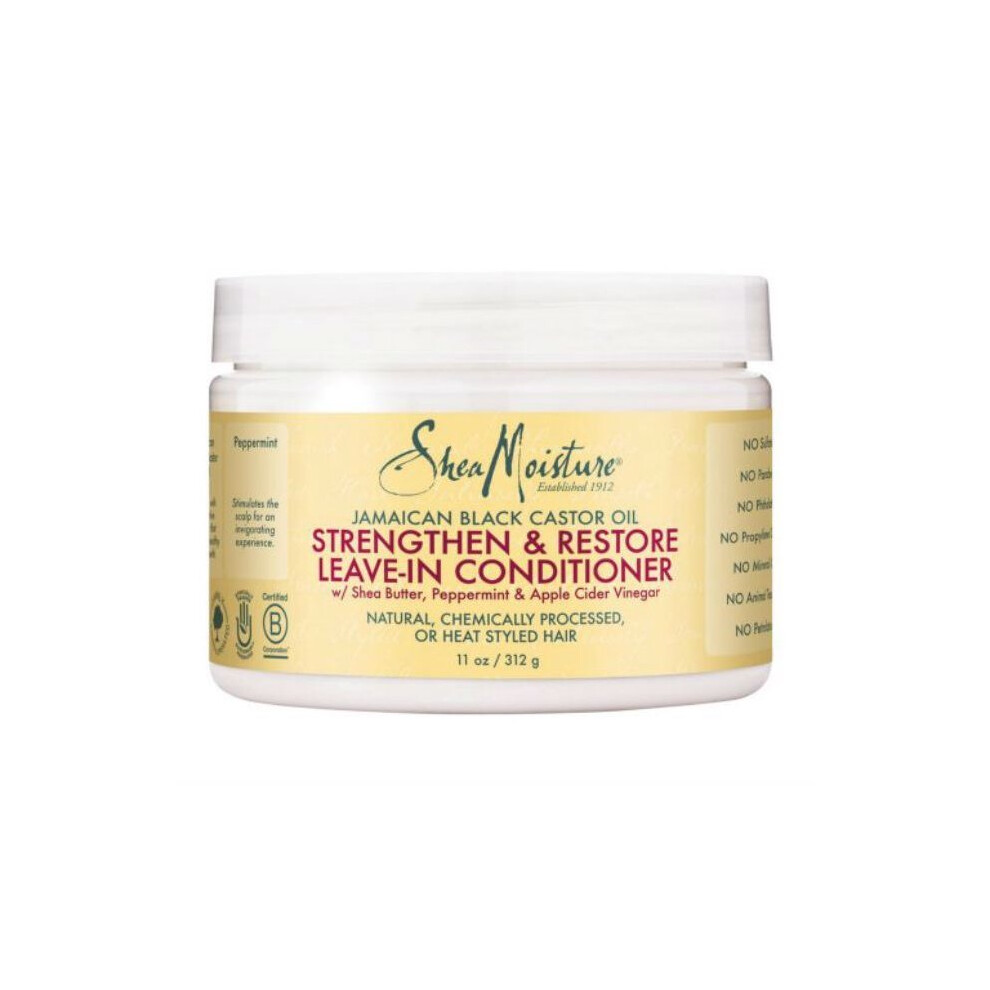 Shea Moisture Jamaican Black Conditioner Leave-In 11 Ounce Jar (312g)