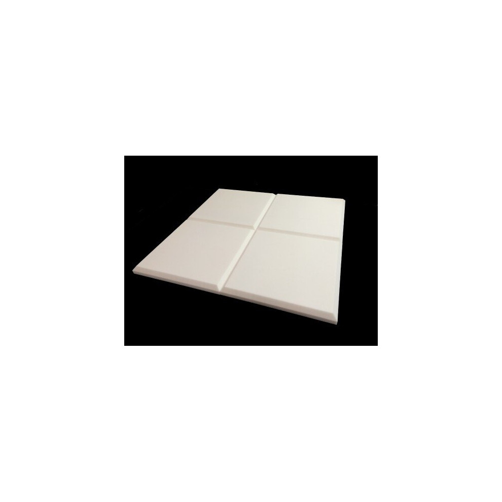 Advanced Acoustics Mel-Acoustic Tegular 50Mm White Melamine Acoustic Foam Panel 600X600 5060345302387