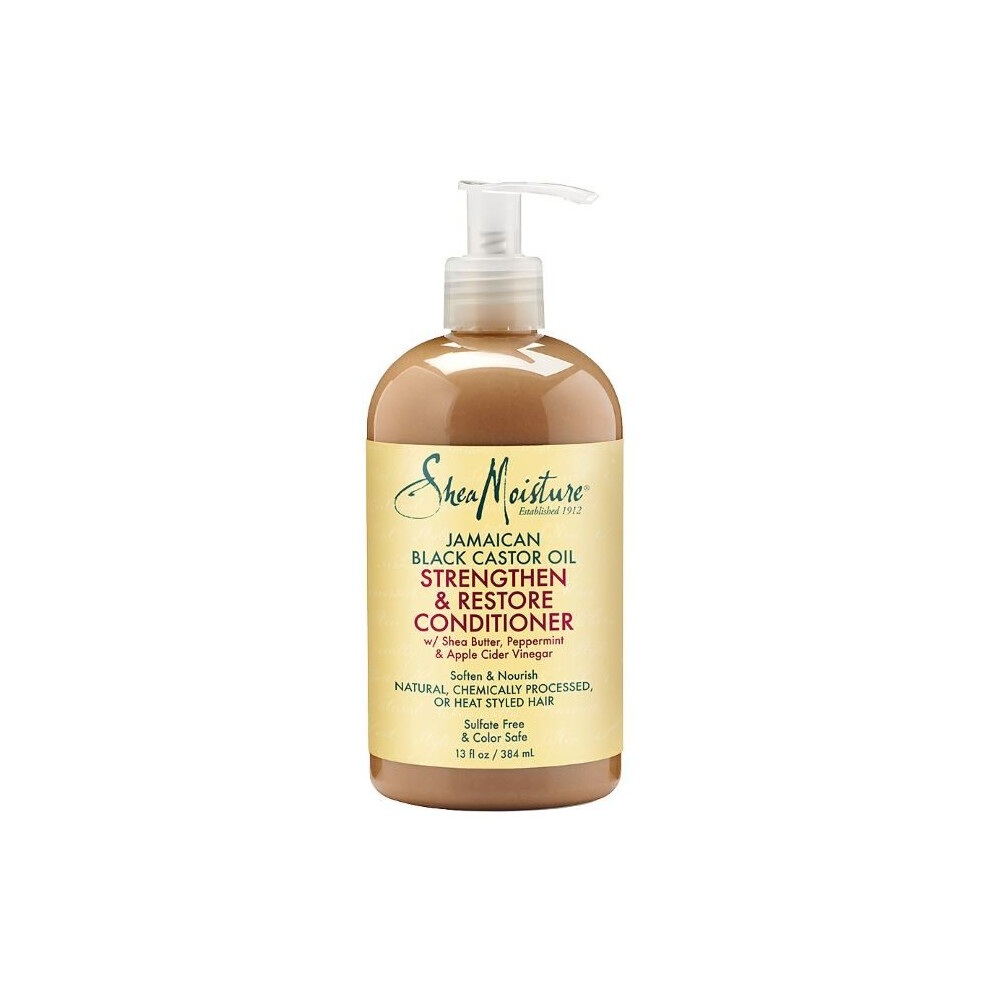 SheaMoisture Jamaican Black Castor Oil Grow & Restore Conditioner, 12oz - Deep Hydration for Dry, Damaged Curls