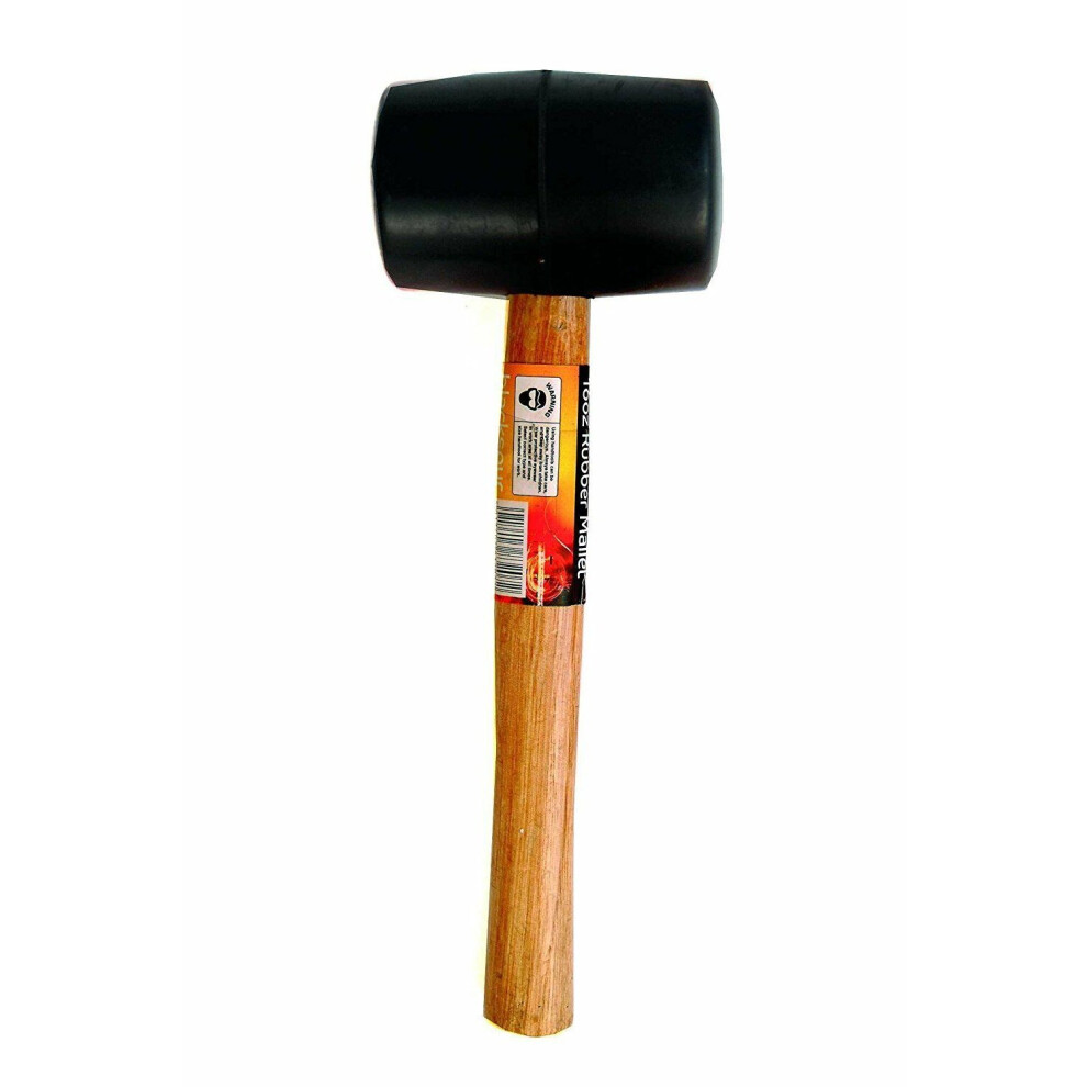 Blackspur HM207 16oz Rubber Mallet With Wooden Shaft