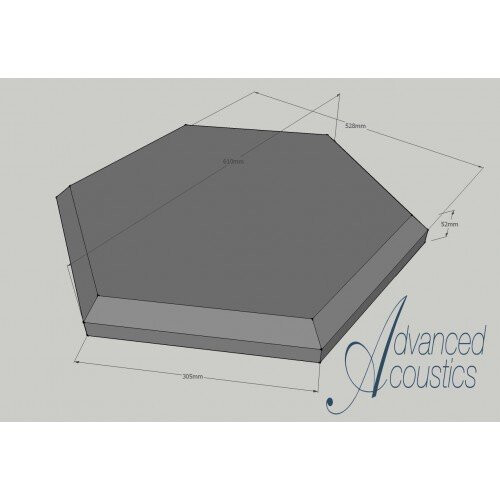 Advanced Acoustics Hexatile2 Acoustic Studio Foam Tile Pack 1